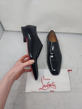 Christian Louboutin Greg on MENS Flat Patent Leather Shoe